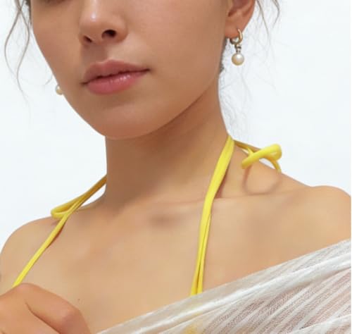 Image of Halter Neck Bra Straps Replacement Swimsuit Bathing Suit Self Tie-knot Adjustable Detachable Spare Bra Straps