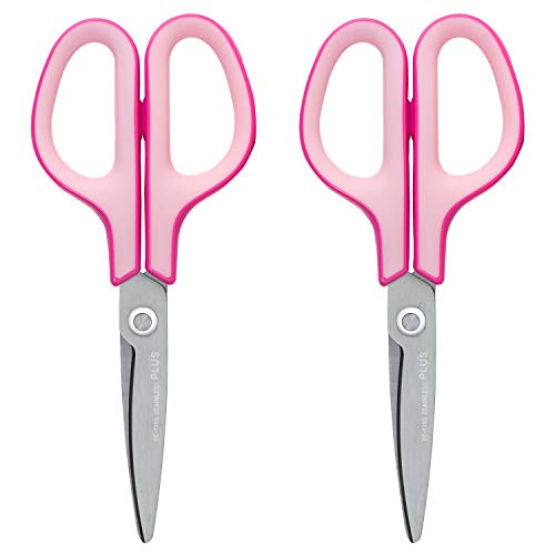 プラス はさみ フィットカットカーブ スタンダード ピンク 2個入セット34513-2P