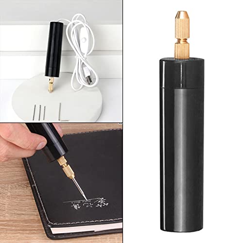 NC Mini furadeira elétrica portátil de metal furador de metal, ferramenta manual e cabo USB para art