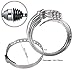 FEBRYTOLD 12 Pcs CV Boot Clamp, 6 Pcs Small and 6 Pcs Large Stainless Steel Universal Adjustable Stainless Steel Drive Shaft CV Boot Clamp