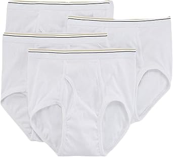 Stafford 4 Pack 100% Cotton Full-Cut Briefs White 36