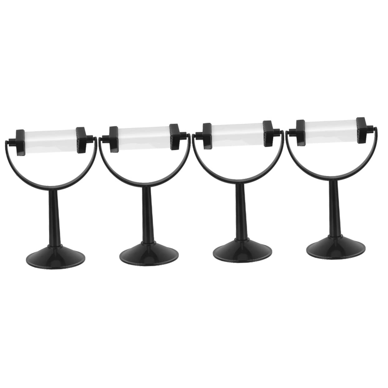 KJHBV 4pcs Bracket Prism Triple Prisms for Light Spectrum Physics Teaching Optical Triple Prisms Glass Triangular Prisms Triangle Base Teaching Aids Teaching Instrument Glass, Plastic