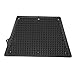 Tgoon Outboard Transom Plate Pad , Heavy Duty Inflatable Boat Engine Mounting Plate Trapezoidal PVC Removable Portable Grid Design for Kayak(Black)