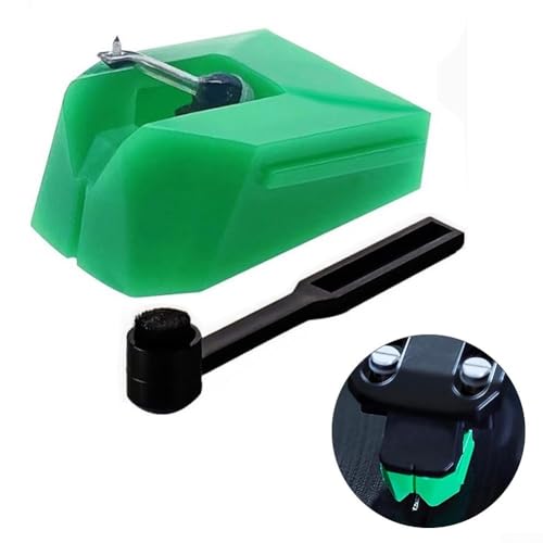 at-for VMN95E - Lápiz capacitivo de repuesto para cartuchos de la serie VM95, punta elíptica, carcasa ABS + voladizo de aluminio, compatible con AT-LP120X (verde)