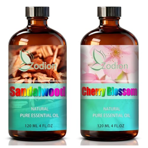 Aceite esencial de flor de cerezo y sándalo 4 Fl Oz