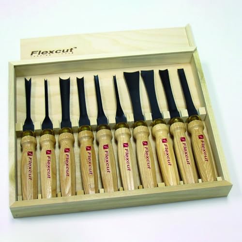 Couteau à lame fixe Flexcut MC100 pour sculpter sans douleur