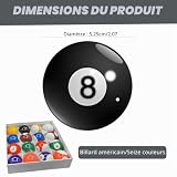 BORDEAG boules de billard 52,5 mm, lot de 16 en résine photo 2