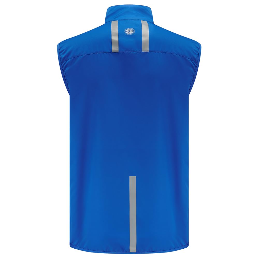 Time To Run Correr Chaleco para Hombre Sin Mangas Ligera Respirable y Resistente al Viento - Ideal Para Jogging Hacer Ejercicio y Ciclismo