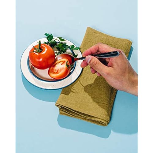 Servilletas de tela 100% algodón set x6 41x41 cm naranja miniatura 4