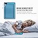 TNEQIU Bedwetting Alarm Pad for Boys and Girls, USB Rechargeable, Pee Alarm with Music Optional and Volume Control, Potty Training Urinary Mat for Children,Blue