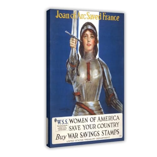 Poster Joan of Arc War Bonds Drive cadre suspendu sans plis pour mur vide