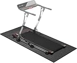 Bodenschutzmatte Fitnessgerät 160 x 75cm, 6 mm Rutschfest Rollentrainer Matte für Laufband Schalldämmend Sportmatte, bodenschutzmatte fitness für Crosstrainer, Rollentrainer und Sportgeräte Yoga Matte