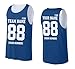 Custom Kids Basketball Jersey Add Your Name Number Mesh Reversible Sleeveless Youth Boy Girl Sports Tee True Royal/White