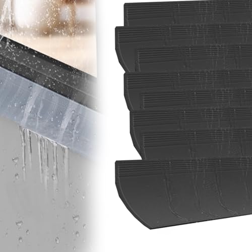 tiras lluvia para alféizar Deflector De Lluvia Para Puertas Exteriores, Burlete Autoadhesivo Para Ventanas Abatibles/de Ducha, Burlete De Goma Exterior Para Puertas(A- 8 PC,W 90MM)