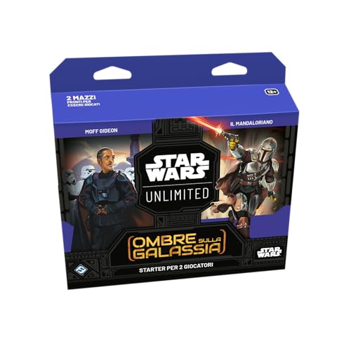 Asmodee Star Wars: Unlimited TCG Ombre sulla Galassia STARTER SET - Domina la galassia! Gioco di carte collezionabili per bambini e adulti, dai 12 anni in su, 2 giocatori, Edizione in Italiano