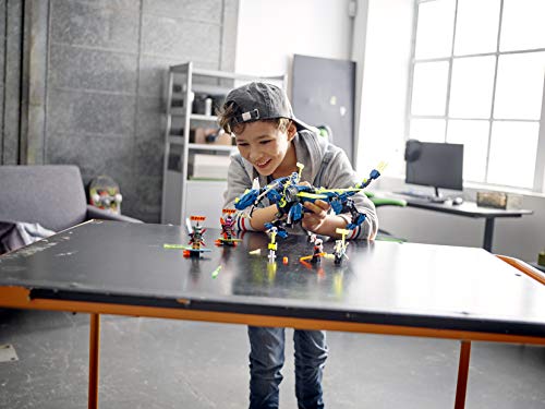 Lego 71711 NINJAGO Jays Cyber-Drache Mech, Bauset mit den Minifiguren Jay, NYA und Unagami – Ansicht 5