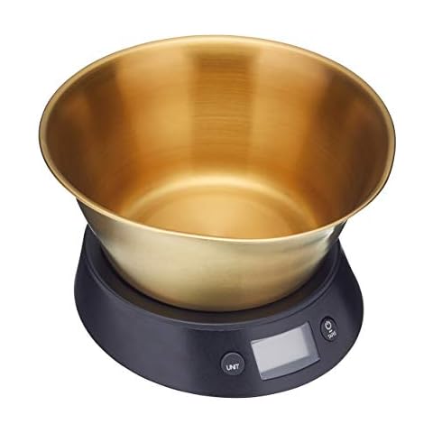 Báscula Digital de Cocina MasterClass con Recipiente de Acero Inoxidable Cover