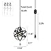 HMVPL Plug-in Industrial Globe Pendant Lights with 16.4ft Hanging Cord and On/Off Dimmer Switch, Vintage Metal Spherical Lantern Chandelier Swag Ceiling Lighting Fixture for Kitchen Island Bedroom Bar