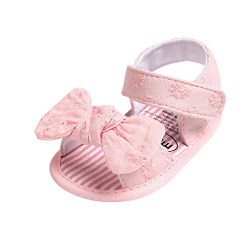 Infant Baby Girls Summer Sandals Soft Sole Bowknots Flats Toddler First Walkers Crib Shoes