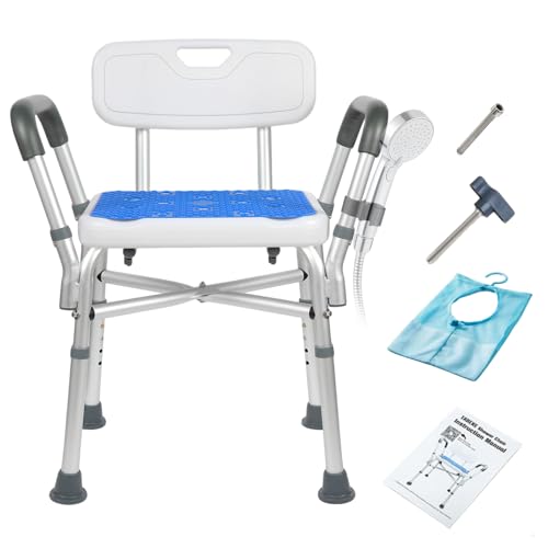 Duschhocker für senioren, Duschstuhl mit Armlehnen und...