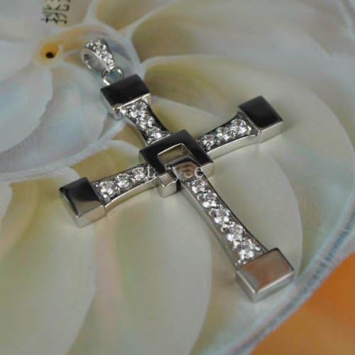 FAST and FURIOUS Vin Diesel Dominic Toretto's Cross Pendant NecklaceTitanium Steel costume jewellery