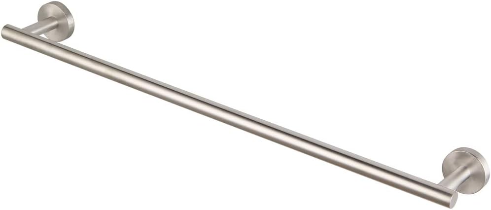 GERZWY 24-Inch Bath Towel Bar Brushed Stainless Steel Bathroom Towel Bar Contemporary Style Wall Mount for Bath Kitchen AG1101C60-LS 24 Inch (Pack of 1) Brushed