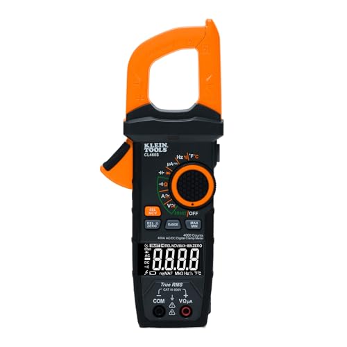 Image of Klein Tools CL460S 400A AC /DC Auto-Ranging Smart Digital Clamp Meter with TRMS, Multimeter, Voltage Meter, Backlit Display, Amp Meter, Electrician Tools
