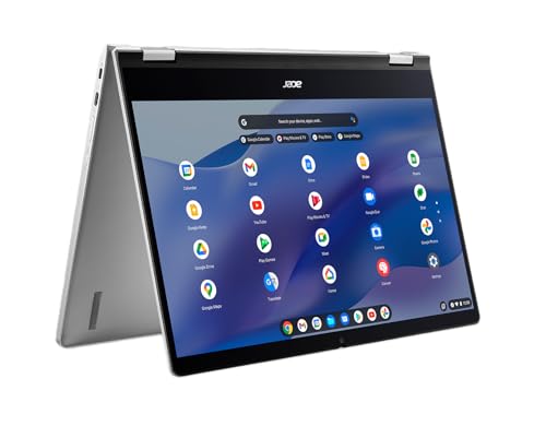 Acer Chromebook Spin 514 CP514-3HH-R6VK Ordinateur portable | AMD Ryzen 5 5625C | Écran tactile FHD IPS 14 po | 8 Go LPDDR4X | 128 Go eMMC | Wi-Fi 6 | Webcam...