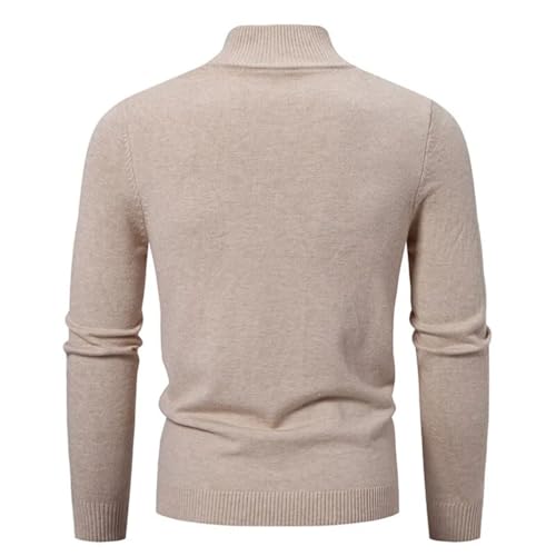 Men's Casual Knit Sweaters Cardigan Stand-Up Collar Slim Fit Casual Knitted Zip Sweaters3