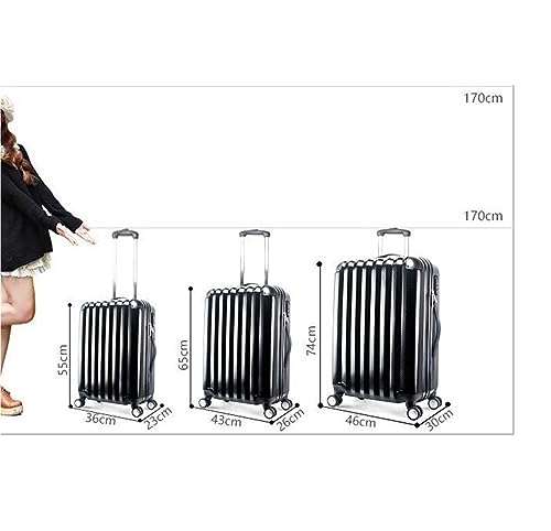 Carry-on Suitcase Luggage Indestructible Hardshell Expandable Spinner Luggage with Lock 20/24/28in Carry-on Suitcases Carry On Luggages,Blue-20in (Grün 20in)4