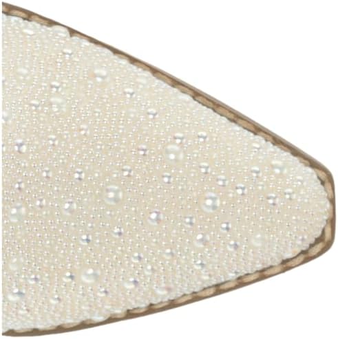 Betsey Johnson Women's Dalas Western Boot, Pearl, 8 | Image 4