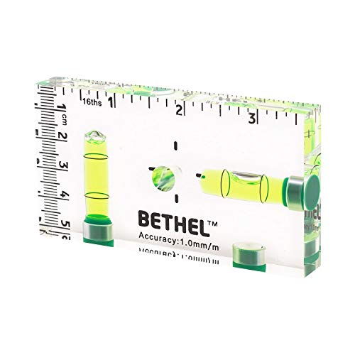 T-Type Level Shatterproof Cross Check Bubble Level Magnetic Mini Bubble Level Two directions Spirit Level Picture Hanging Levels Mark Measuring Instruments Layout Tools (95Ã—13Ã—51(MM))