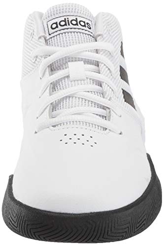 Adidas Unisex-Kid's Ownthegame Wide Basketball Shoe, White/Black/White, 11 W Us Little Kid #TOP1