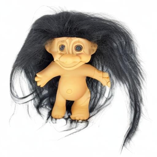 Amazon.com: Generic Troll Doll Black Hair Vintage Retro 5 inches
