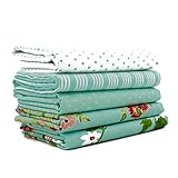 The Good Life - Aqua Fat Quarter Bundle (7 pcs) - Bonnie and Camille - Moda 18 x 21 inches (45.72cm x 53.34cm) fabric cuts DIY quilt fabric