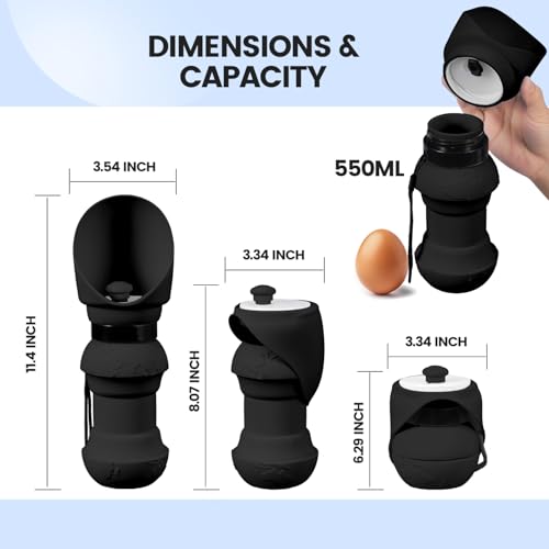 Hiksuky DOG WATER BOTTLE1 19Oz Dog Water Bottle thumb #6