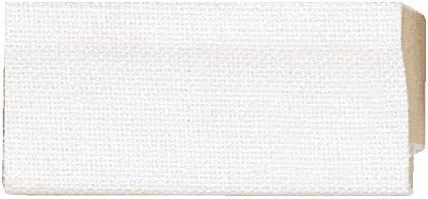 CountryArtHouse Picture Linen Liner (Wood) 18ft Bundle - White - 1" Width - 1/4" Rabbet Depth