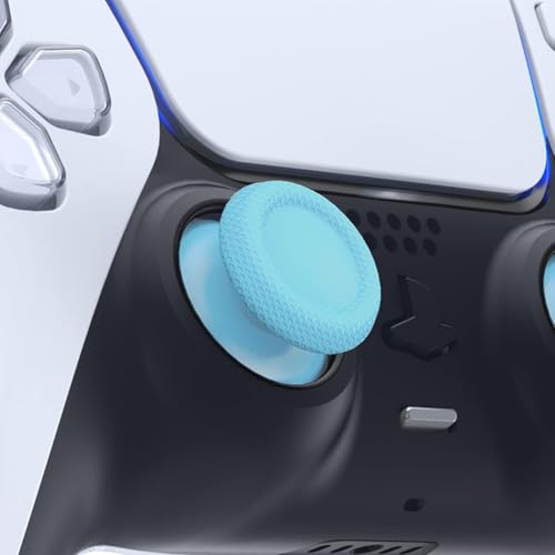 Image of Replacement Joystick Analog Caps for PS5 Controller | Anti-Slip Thumb Grips Cover Stick | Thumbstick Caps for PlayStation 5 DualSense Gamepad (Heaven Blue)