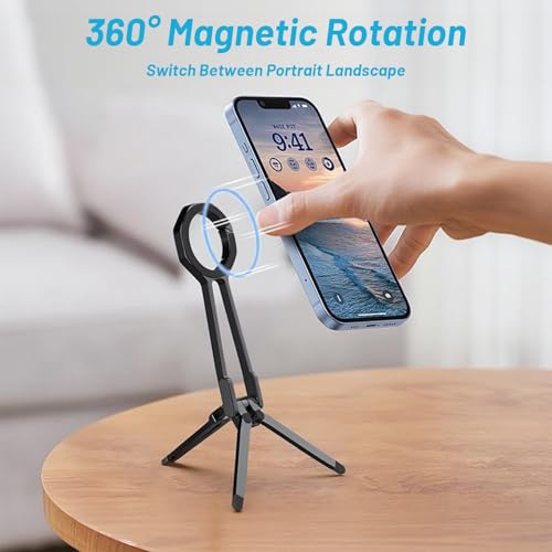 EGBULL Magnetic Phone Holder, Mini Phone Tripod Portable Stand for Outdoor — view 6