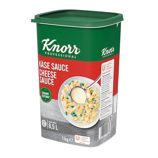 Knorr Käse Sauce (cremige Konsistenz, abgerundeter Käsegeschmack) 1er Pack (1 x 1kg)