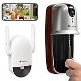Video Doorbell Wireless with Chime,Supports 2.4/5GHz WiFi Doorbell Camera Wireless,No Monthly Fee,5800mAh Rechargeable Battery,PIR Motion Detection,HDR,2-Way Audio,IR Night Vision,Destruction Alarm