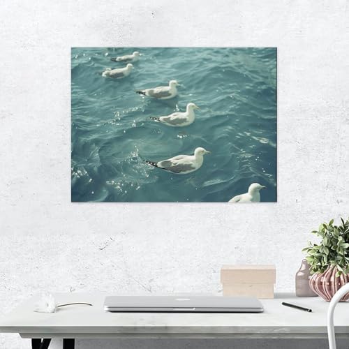 Peinture décorative flottante sur toile pour habiller un mur vide