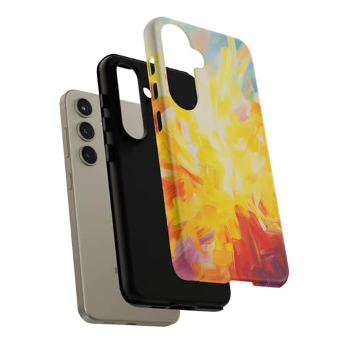 Coque rigide Galaxy S24 jaune mate anti rayures et traces - 4