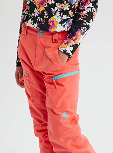 Burton Girls' Elite Cargo Snow Pant, Georgia Peach W20, X-Large