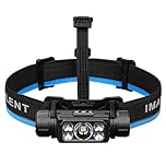IMALENT HT70 LED Headlamp with 3500 Lumens, 349 Metres Light Range, USB-C Rechargeable Head Torch 3 Light Sources with Red Light 180° Adjustable Flashlight for Running, Fishing, Camping, Emergencie
