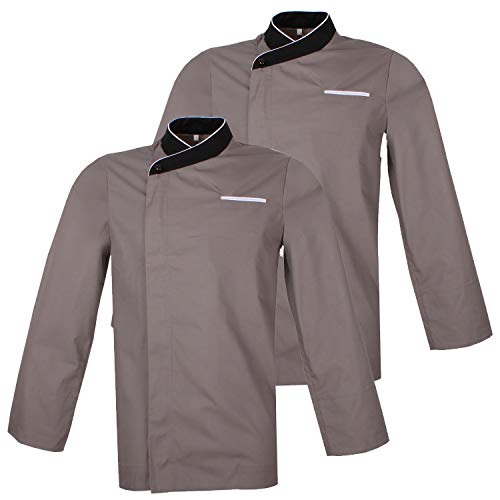 MISEMIYA 2-855-Pack2 PCS-Chaqueta Chef Mangas
