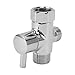 Brass 3 Way Water Diverter, Brass Shower Arm Diverter Valve Water Separator 3 Way Universal Bathroom System Component Replacement Part