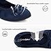 Greatonu Damen Geschlossene Ballerinas Flach Freizeit Tanzschuhe, Blau, 37 EU