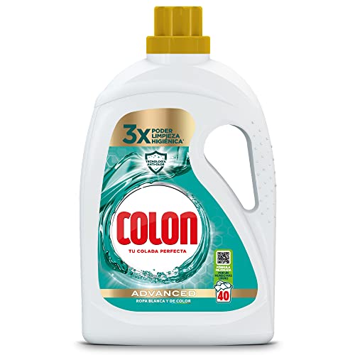 Colon Higiene Detergente Gel para Ropa Blanca y de Color 40 Dosis, 1.8 L