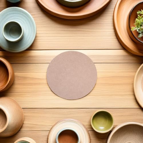 Placas de madera de 12 cm para esculpir arcilla, torno de alfarería y manualidades 5